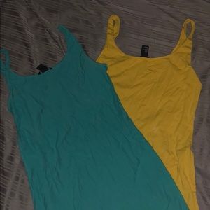 Two bodycon dresses from H&M